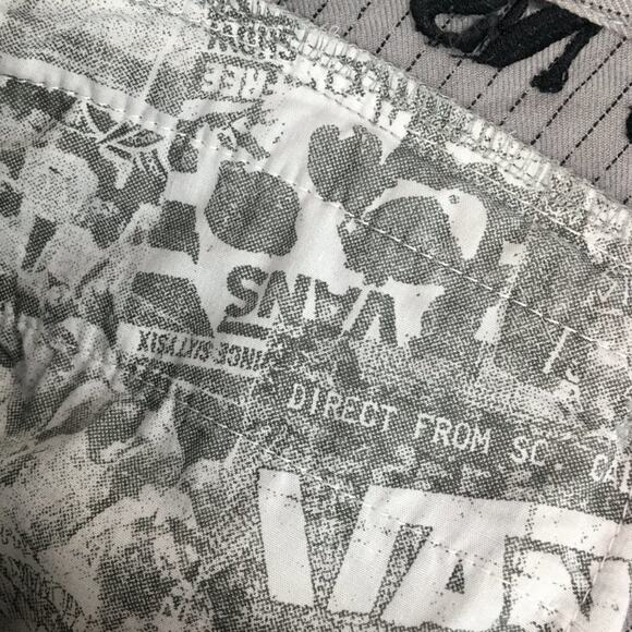 Vans Grey Striped Short Youth Size 20 - Picture 13 of 15